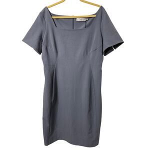 NWT MM Lafleur Noa 1.0 Dress Denim Blue Sz 16 Recycled Wondertex